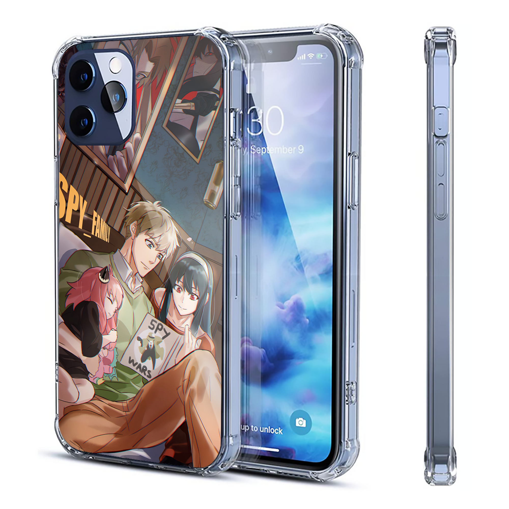（画像用） SPY×FAMILY间谍家家酒 【iPhone 12シリーズ対応】透明スマホケース（クリアソフトケース）